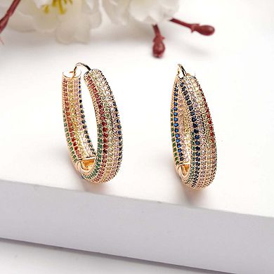 AGP PARIS Diva Collection Cubic Zirconia Chic Hoops