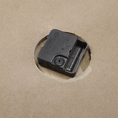 Maple Grove Natural and Grey 23.6-in. Roman Numeral Wood Wall Clock