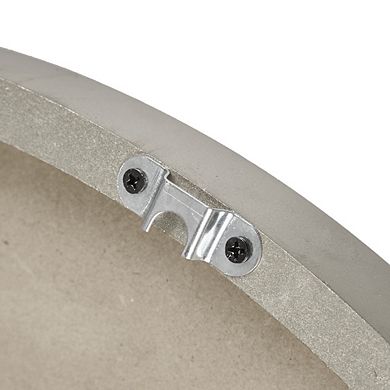 Maple Grove Natural and Grey 23.6-in. Roman Numeral Wood Wall Clock