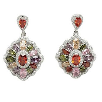 AGP PARIS Diva Collection Cubic Zirconia Statement Earrings