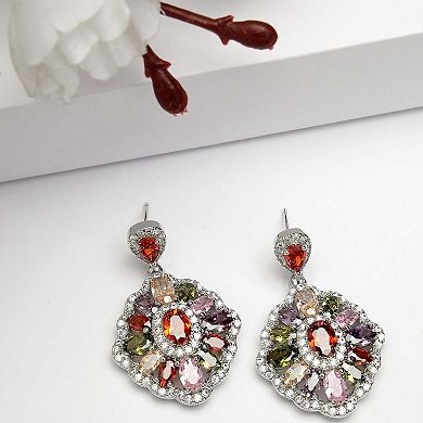 AGP PARIS Diva Collection Cubic Zirconia Statement Earrings