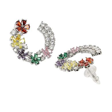 AGP PARIS Diva Collection Dainty Floral Hoops
