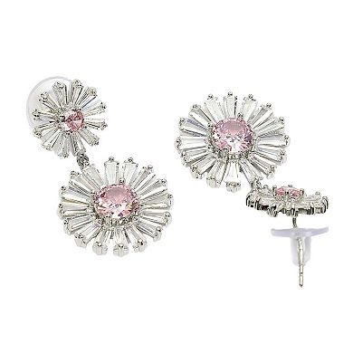 AGP PARIS Diva Collection Double Daisy Drop Earrings
