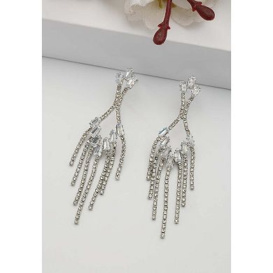 Elegant Sparkling Chain Earrings
