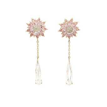 Diva Collection Sunflower Dangling Earrings