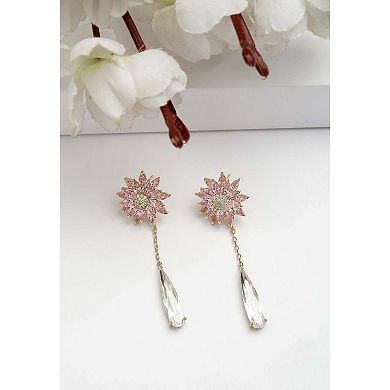 Diva Collection Sunflower Dangling Earrings