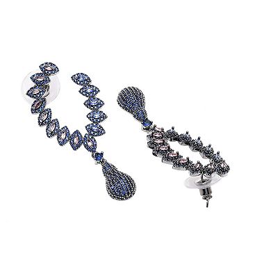 AGP PARIS Delicate Leaf Drop Earrings