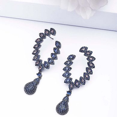 AGP PARIS Delicate Leaf Drop Earrings