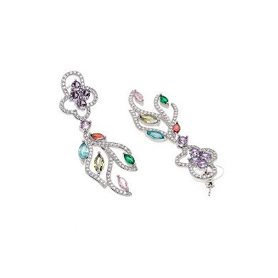 Multicolored Modern Floral Dangle earrings