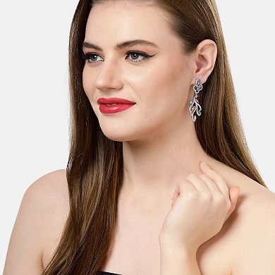 Multicolored Modern Floral Dangle earrings