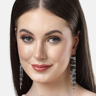Diva Collection Long Fringe Chandelier Earrings