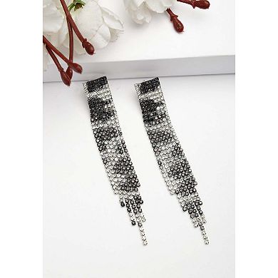 Diva Collection Long Fringe Chandelier Earrings