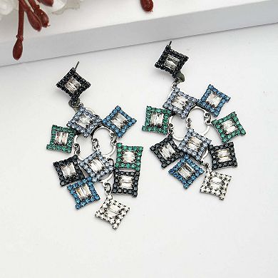 AGP PARIS Diva Collection Zirconia Screw-Back Dangle Drop Earrings