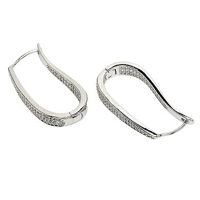 AGP PARIS Diva Collection U-Shaped Zirconia Hoops