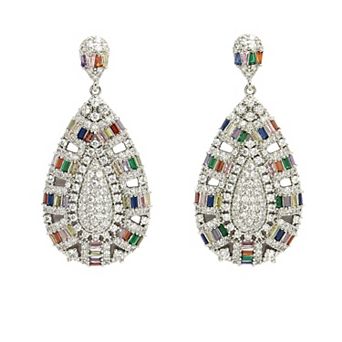 AGP PARIS Diva Collection Royal Cubic Zirconia Drop Earrings
