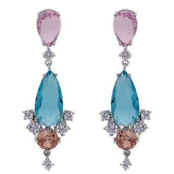 AGP PARIS Multicolored Geometric Drop Earrings