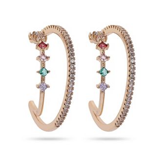 AGP PARIS Multi colored Hoop Earrings