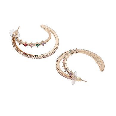 AGP PARIS Multi colored Hoop Earrings