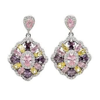 AGP PARIS Diva Collection Cubic Zirconia Statement Earrings
