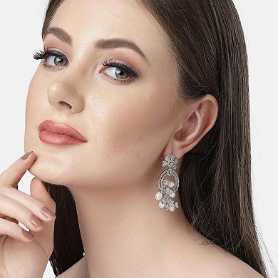 AGP PARIS Diva Collection Fashionable Zirconia Drop Earrings