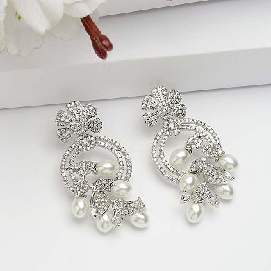 AGP PARIS Diva Collection Fashionable Zirconia Drop Earrings