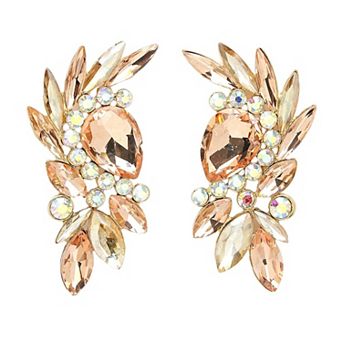 AGP PARIS Diva Collection Leafy Stud Earrings
