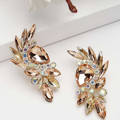 AGP PARIS Diva Collection Leafy Stud Earrings
