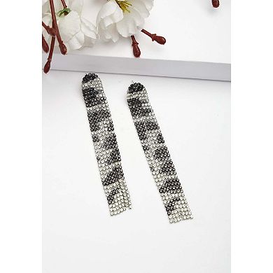 Diva Collection Long Fringe Chandelier Earrings
