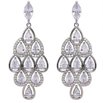 AGP PARIS Gleaming Chandelier Drop Earrings