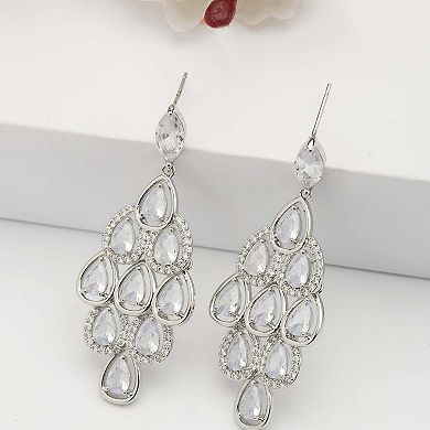 AGP PARIS Gleaming Chandelier Drop Earrings