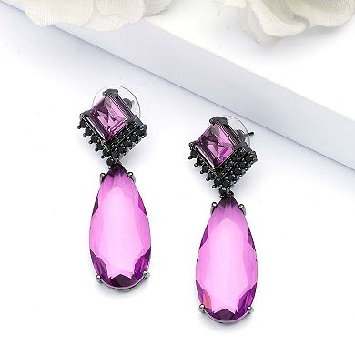 AGP PARIS Raindrop shaped Violet Earrings