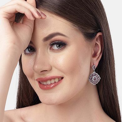 AGP PARIS Diva Collection Cubic Zirconia Statement Earrings