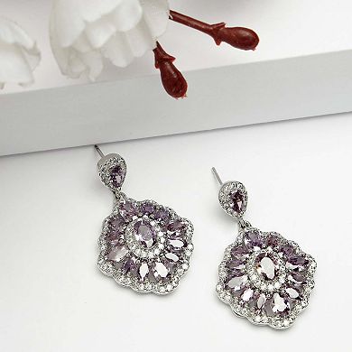 AGP PARIS Diva Collection Cubic Zirconia Statement Earrings