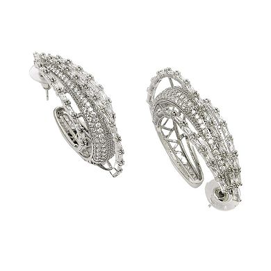 AGP PARIS Diva Collection Cubic Zirconia Layered Hoops