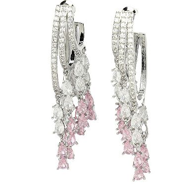 AGP PARIS Diva Collection Zirconia Dangle Earrings