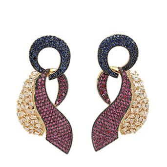 AGP PARIS Diva Collection Cubic Zirconia Modern Earrings