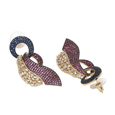 AGP PARIS Diva Collection Cubic Zirconia Modern Earrings