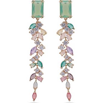 AGP PARIS Elegant Leafy Dangle Earrings