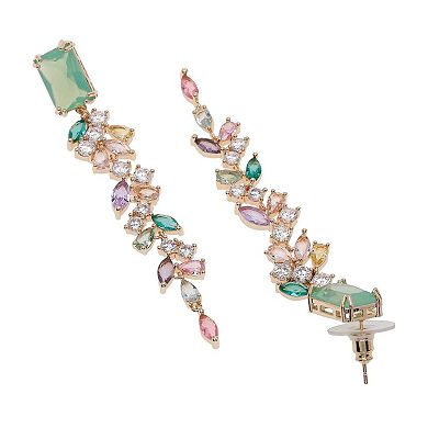 AGP PARIS Elegant Leafy Dangle Earrings