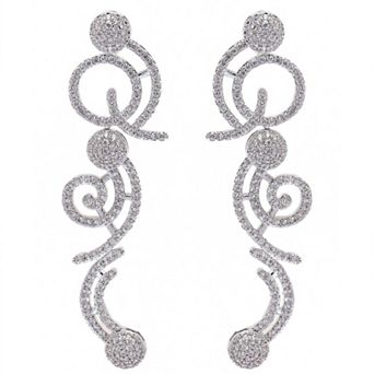 AGP PARIS Classy Swirl Dangle Earrings