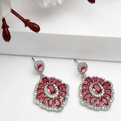 AGP PARIS Diva Collection Cubic Zirconia Statement Earrings
