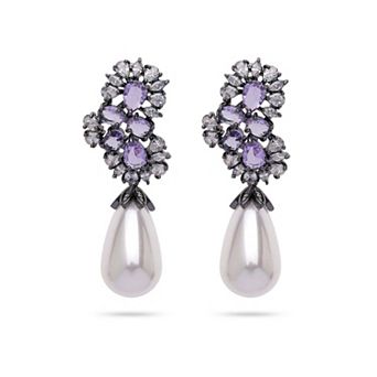 AGP PARIS Elegant Purple Pearl Drop Earring