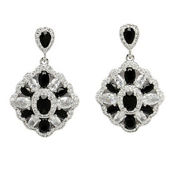 AGP PARIS Diva Collection Cubic Zirconia Statement Earrings