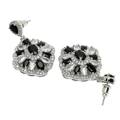 AGP PARIS Diva Collection Cubic Zirconia Statement Earrings
