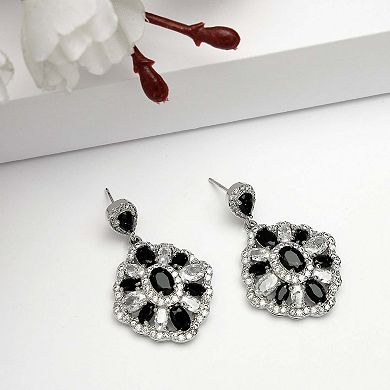 AGP PARIS Diva Collection Cubic Zirconia Statement Earrings