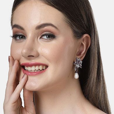 AGP PARIS Diva Collection Purple Zirconia Drop Earrings