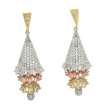 AGP PARIS Diva Collection Zirconia Chandelier Drop Earrings
