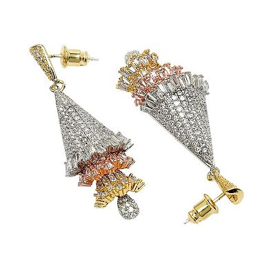 AGP PARIS Diva Collection Zirconia Chandelier Drop Earrings