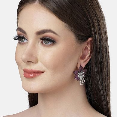 AGP PARIS Diva Collection Floral Drop Studs