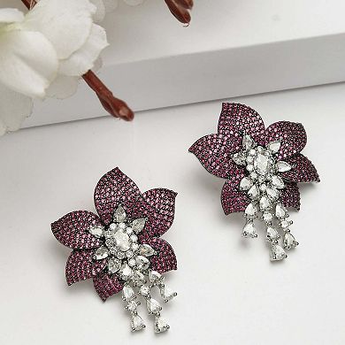 AGP PARIS Diva Collection Floral Drop Studs